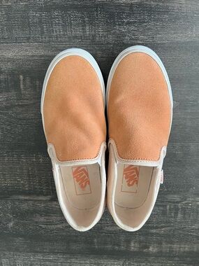 Vans Women’s Slip-On Platform Sneakers in Peach/Apricot 7